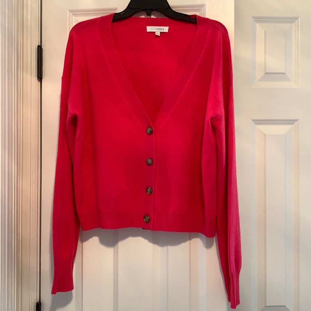 Intermix Cashmere V-Neck Cardigan